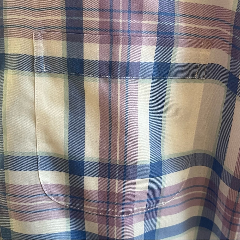Brooks Brothers Non Iron Long Sleeve Shirt Purple White
Blue Plaid Sz M - Picture 3 of 9